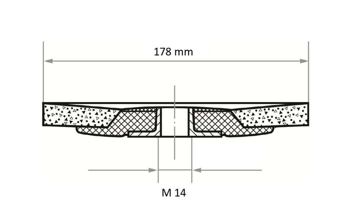 Flap Disk SLTs-flex 178 M14 ZK 80 - Görsel 2